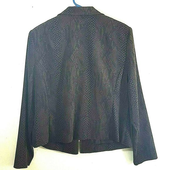 AMANDA SMITH Blazer Jacket 14W Snakeskin Pattern - Picture 3 of 5